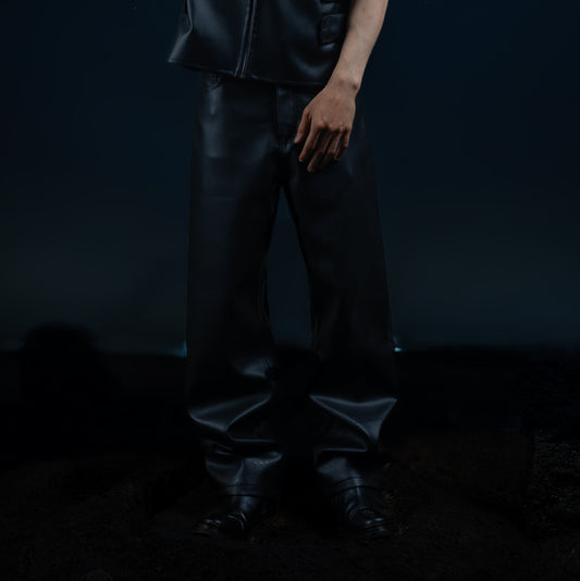 FORGED LEATHER PANTS (UNISEX)