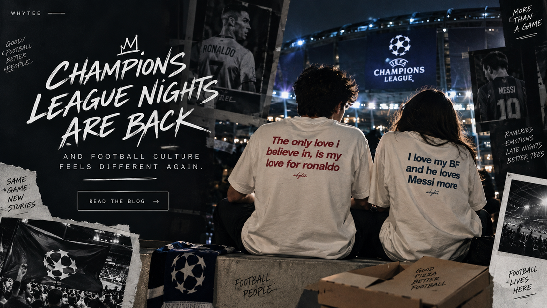 Champions League 2026/27: Football Culture, Ronaldo & Messi T-Shirts | WHYTEE