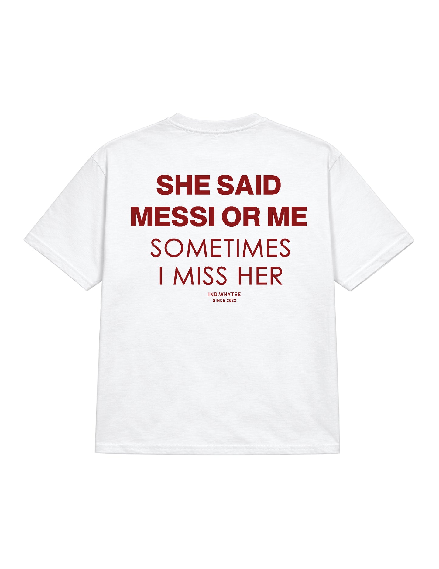 Messi or her tee