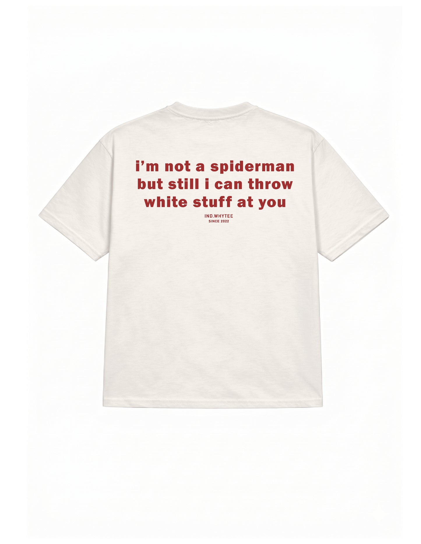 Spiderman white stuff tee