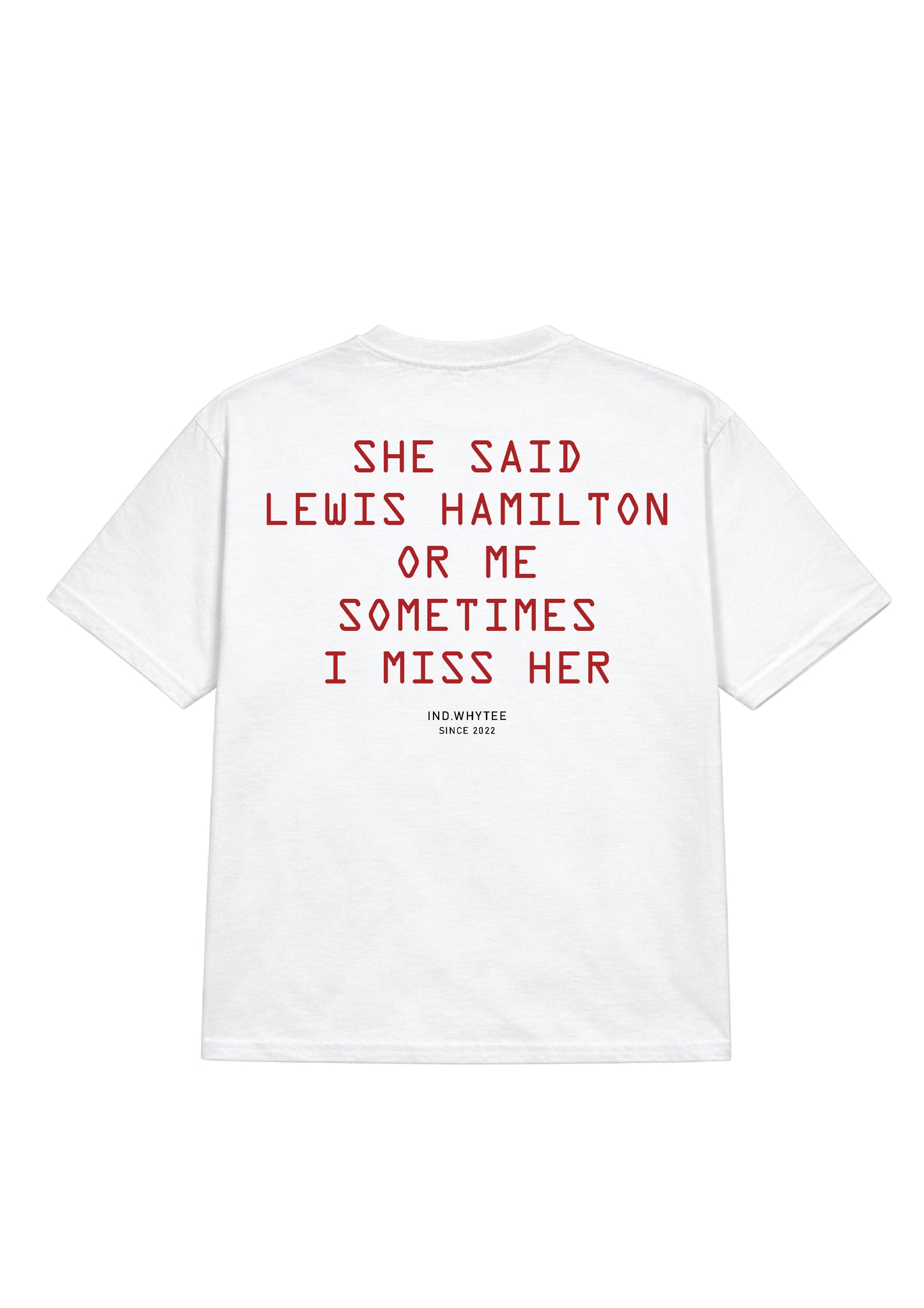 Lewis hamilton or her tee