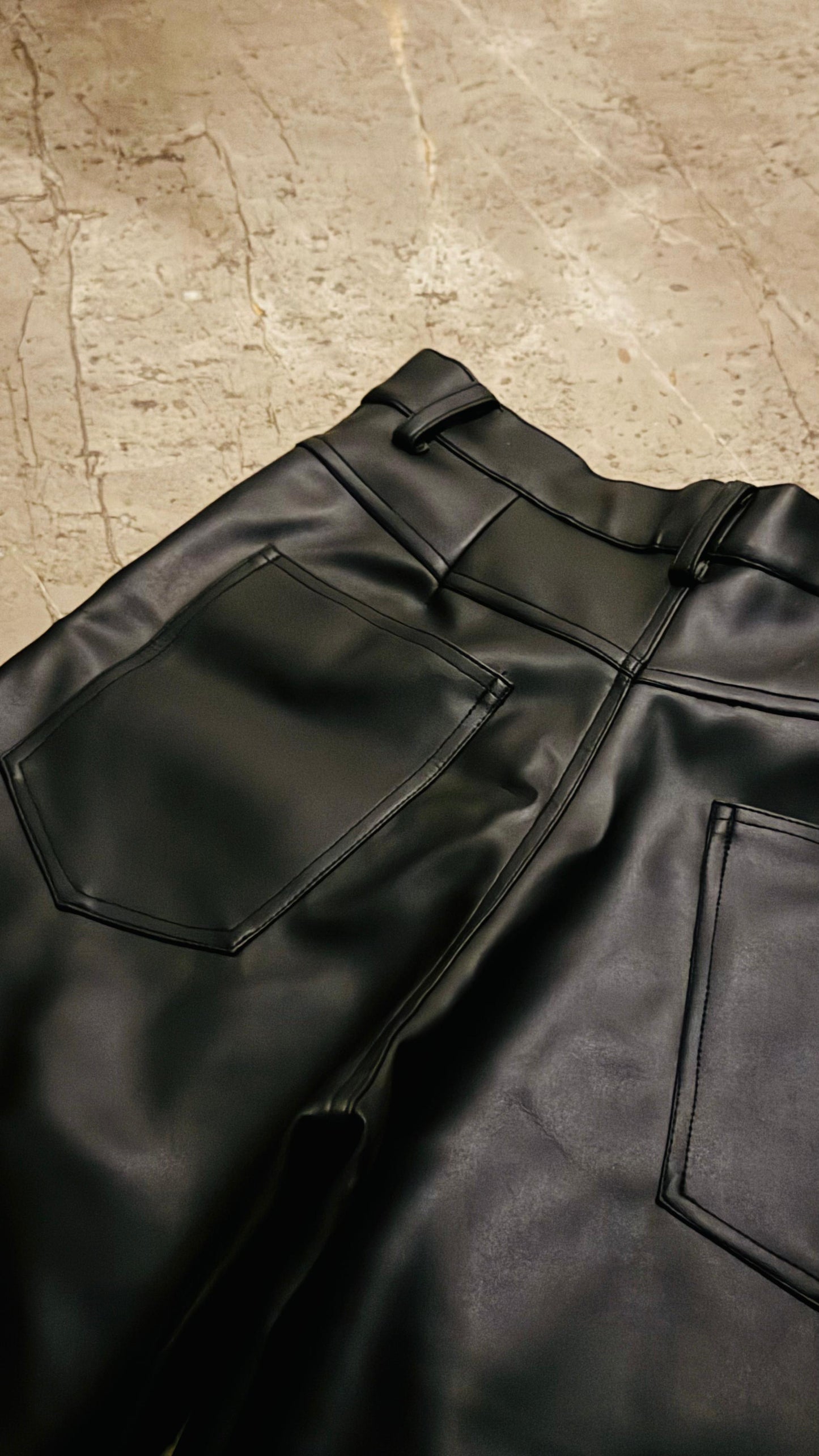 FORGED LEATHER PANTS (UNISEX)